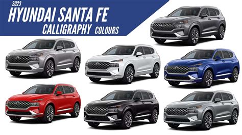 2023 Hyundai Santa Fe Calligraphy - All Color Paint Options - Images Stormy Sea, Hyundai Santa ...