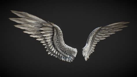 The Light of the Darkness - Angels Wings - Buy Royalty Free 3D model by quartomundo [97f21c8 ...