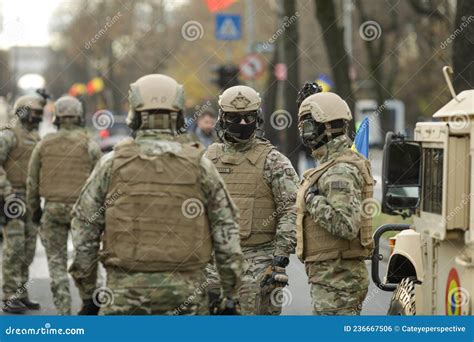 Romanian Army Special Forces Soldiers Prepare for the Romanian National Day Military Parade ...