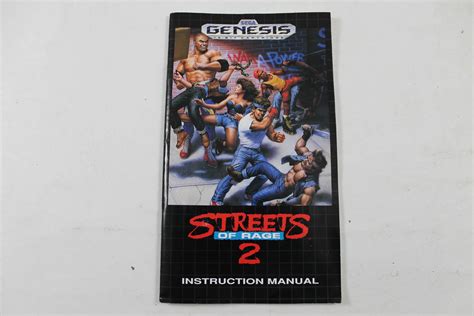 Manual - Streets Of Rage 2 - Sega Genesis-GEN_STREETS_OF_RAG