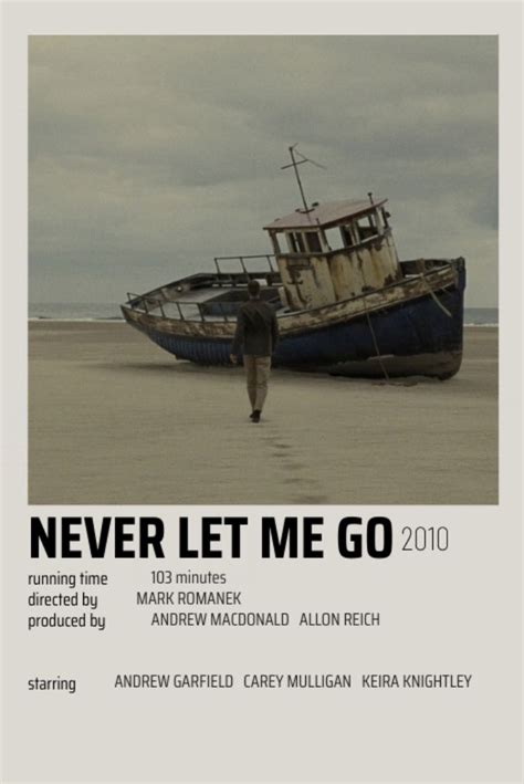 Never Let Me Go (2010) Minimalistic Poster in 2023 | Never let me go, Good movies, Iconic movie ...