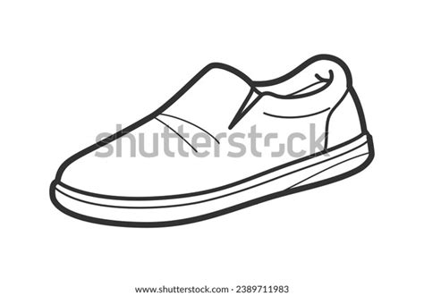 Shoe Sketch Hand Drawn Shoe Outline Stock Vector (Royalty Free) 2389711983 | Shutterstock