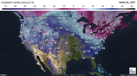 Current US Wind Chill Map | Map, Wind chill, Weather map