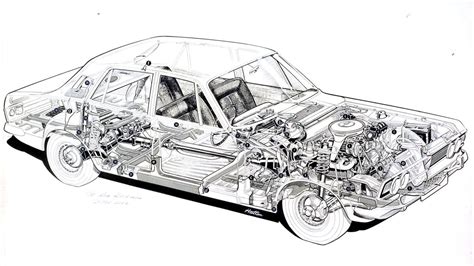 28 Rare Cutaway Illustrations Of Classic Cars | Gizmodo Australia