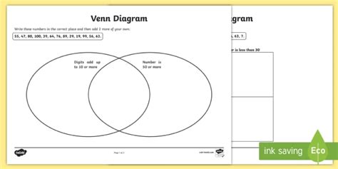 Carroll and Venn Diagram Worksheets (Teacher-Made)