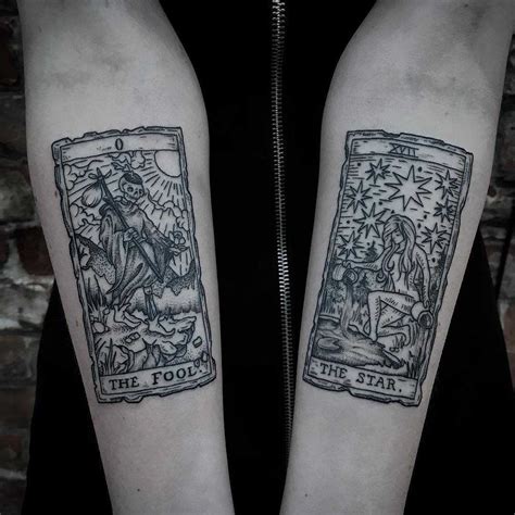 Tarot card tattoos - Tattoogrid.net