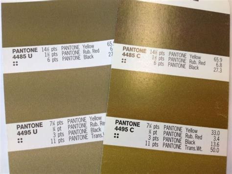 Gold Metallic Pantone Colour for Print - Graphic Design Stack Exchange