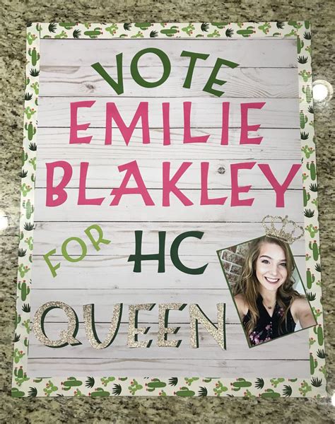 HC Queen Poster | Homecoming posters, Homecoming poster ideas ...