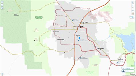 Paradise, Nevada Map