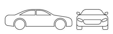 Abstract Car Outline Stock Illustration - Download Image Now - iStock