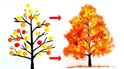 Create Stunning Autumn Tree Paintings to Brighten Any Space