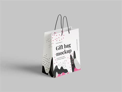 Paper gift bag mockup - Mockups Design