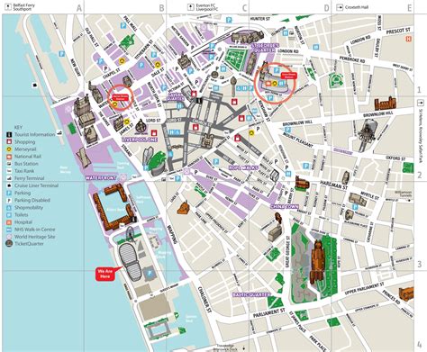 Liverpool city centre map - Ontheworldmap.com