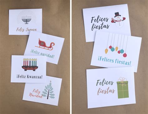 Free Christmas Cards in Spanish (with other Holidays too!)