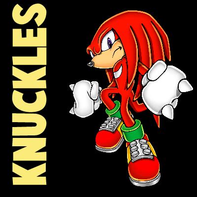 How to Draw Knuckles the Echidna from Sonic the Hedgehog with Easy Step ...