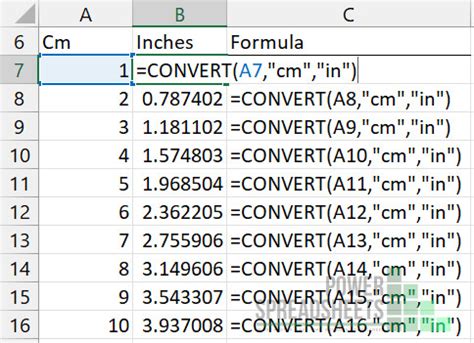 Excel Convert Cm to Inches in 3 Steps (+ Free Workbook Example)