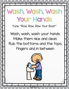 Hand Washing Posters and Songs by Miss Lucy | Teachers Pay Teachers