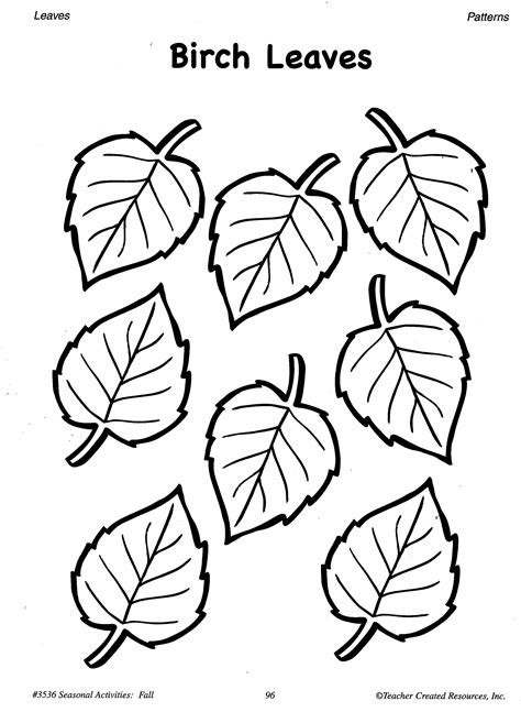 Printable Leaves To Color