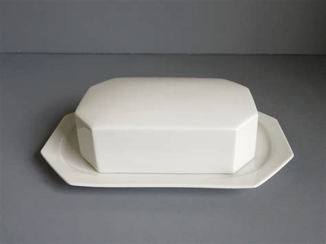 Vintage White Porcelain Butter Dish by Thomas/germany/rosenthal/white/sleek/modern - Etsy