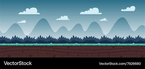 Cartoon game background Royalty Free Vector Image