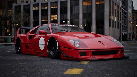 Ferrari F40 With Liberty Walk Widebody Kit Slinks Through, 57% OFF