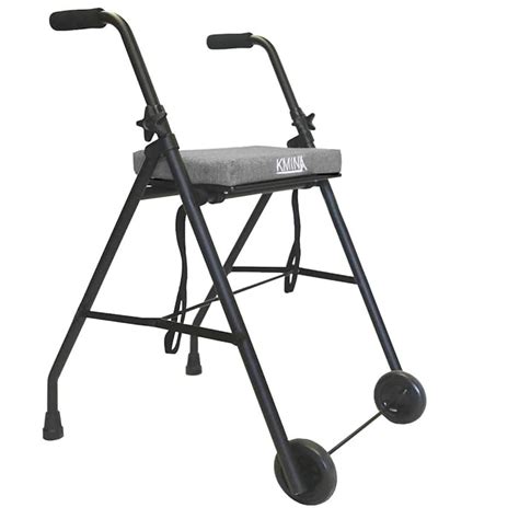 Buy KMINA - Walking Frame with Wheels and Seat, Rollator with Seat, Zimmer Frame with Wheels ...