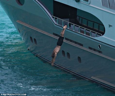 Jason Statham Does Breathtaking Dive on Luxury Yacht