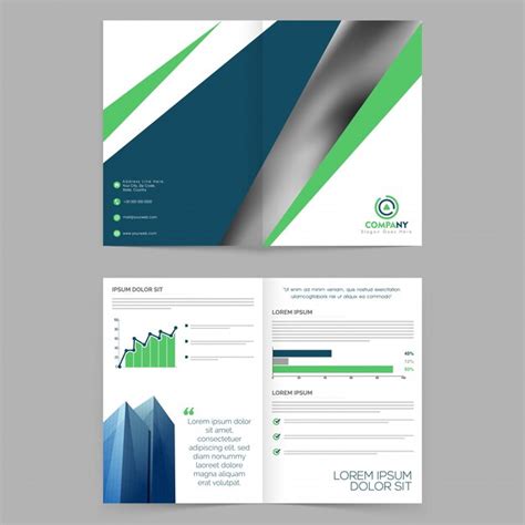 Template marketing company booklet pamphlet Vector | Premium Download