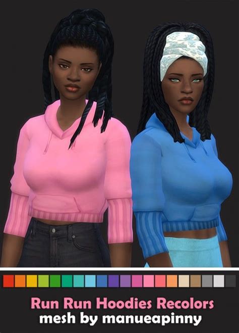 Simsworkshop: Run Hoodies Recolors V2 by maimouth • Sims 4 Downloads