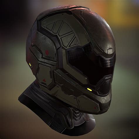 Fabiano Fabris - Futuristic Soldier Helmet