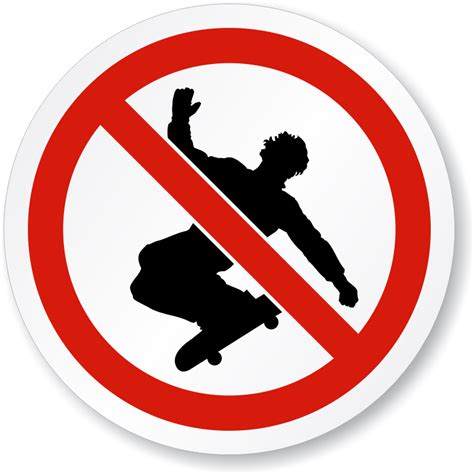 ISO No Skateboarding Sign