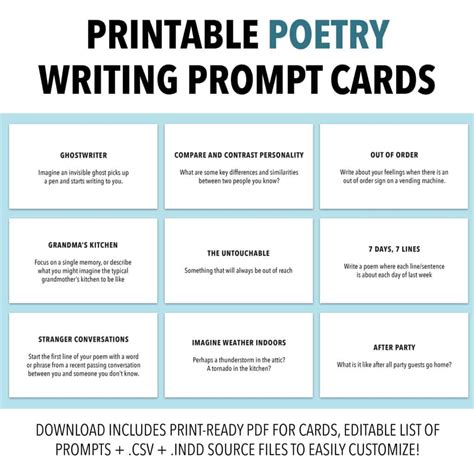 101 Poetry Prompts & Creative Ideas for Writing Poems - ThinkWritten