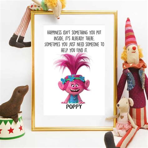 Trolls Movie Print Princess Poppy Quote Trolls Birthday