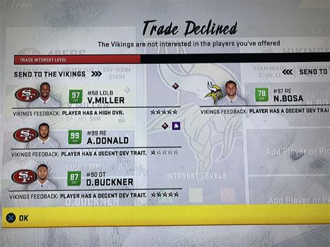 Trading in franchise mode... : r/Madden