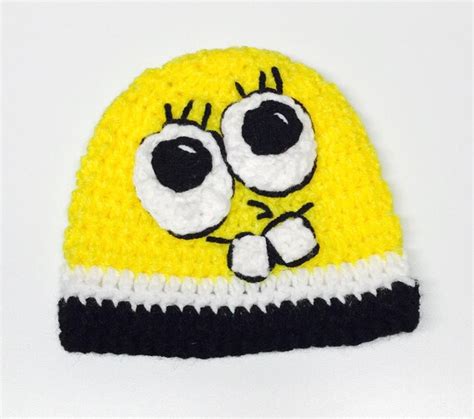 Spongebob Inspired Hat Handmade Hat Character Hat | Etsy