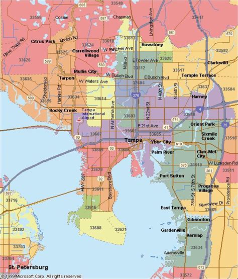 zip code map tampa bay area | Home-To-Be | Tampa bay area, Zip code map, Bay area