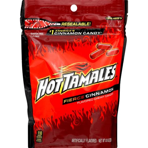 Hot Tamales Candies, Fierce Cinnamon, Chewy (10 oz) - Instacart