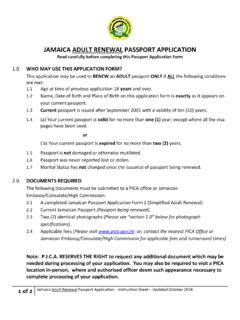 Jamaican Passport Application Form / jamaican-passport-application-form.pdf / PDF4PRO