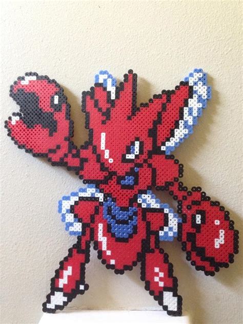 Scizor perler by Birdseednerd on DeviantArt