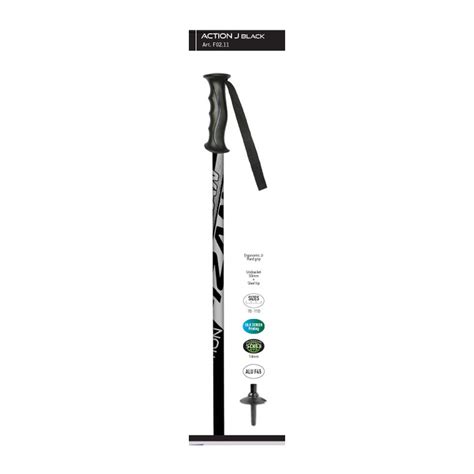 Ski Poles FIZAN Action Black - Curtis Sport Connection