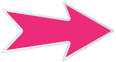 Pink Right Arrow Transparent PNG Clip Art