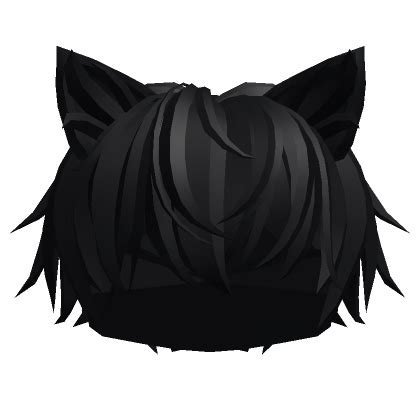 Black Messy Cat Boy Hair | Boy hairstyles, Black hair roblox, Hair ...