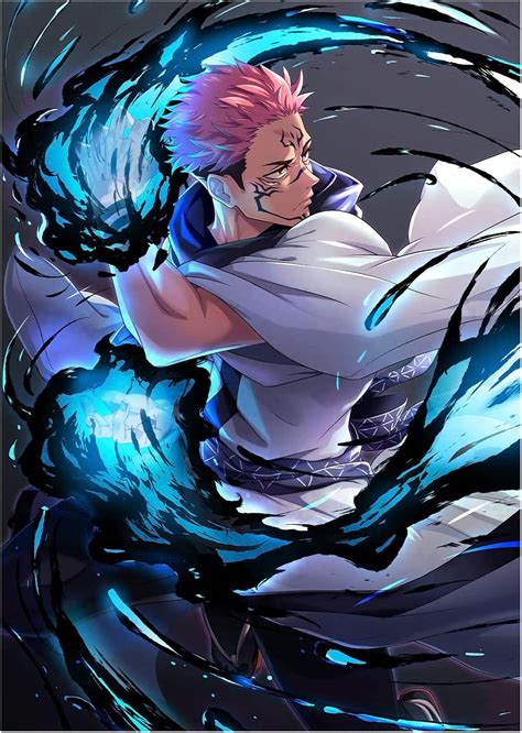 Generisch Jujutsu Kaisen Anime Poster Ryomen Sukuna Cursed Spirit | DIN ...