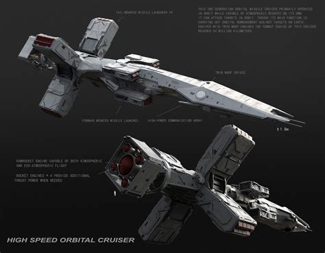 ArtStation - Orbital Missile Cruiser, Chao XIN | Space ship concept art, Spaceship, Starship concept