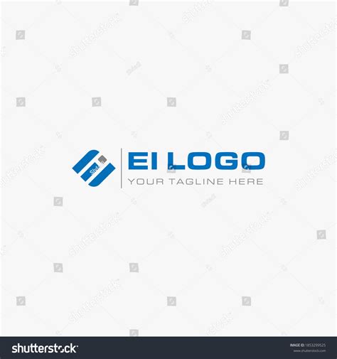 Ei Logo Design Vector Illustration Stock Vector (Royalty Free) 1853299525 | Shutterstock