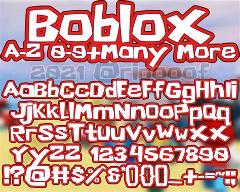 Roblox Classic (FONT) by ripoof on DeviantArt