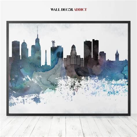 Buffalo Print Buffalo Skyline Poster Buffalo Wall Art Home - Etsy