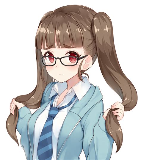 Glasses girl by 柊はじめ