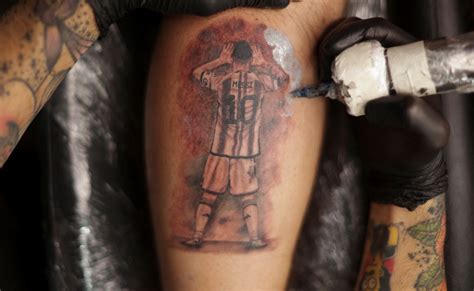 PIX: Messi tattoos a huge hit in Argentina! - Rediff Sports