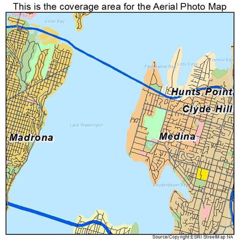 Aerial Photography Map of Medina, WA Washington